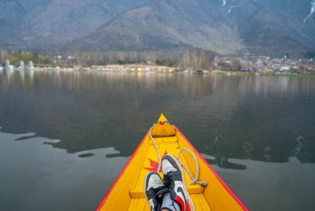 Shikara ride in Kashmir