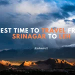 Best Time To Travel from Srinagar To Leh