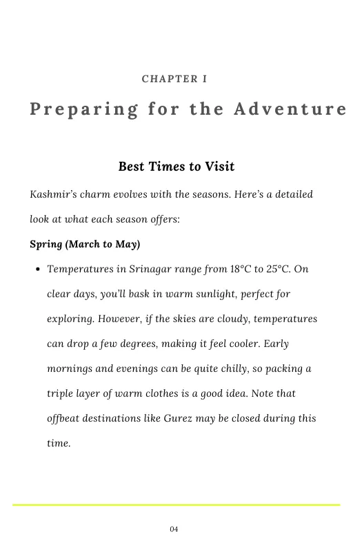 Travel Guide To Kashmir